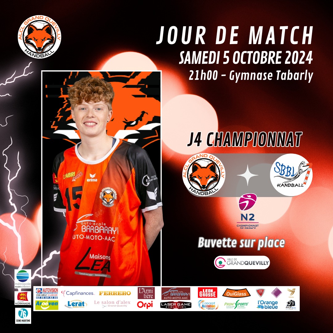 Affiche du match du Week-end - ALCL Handball