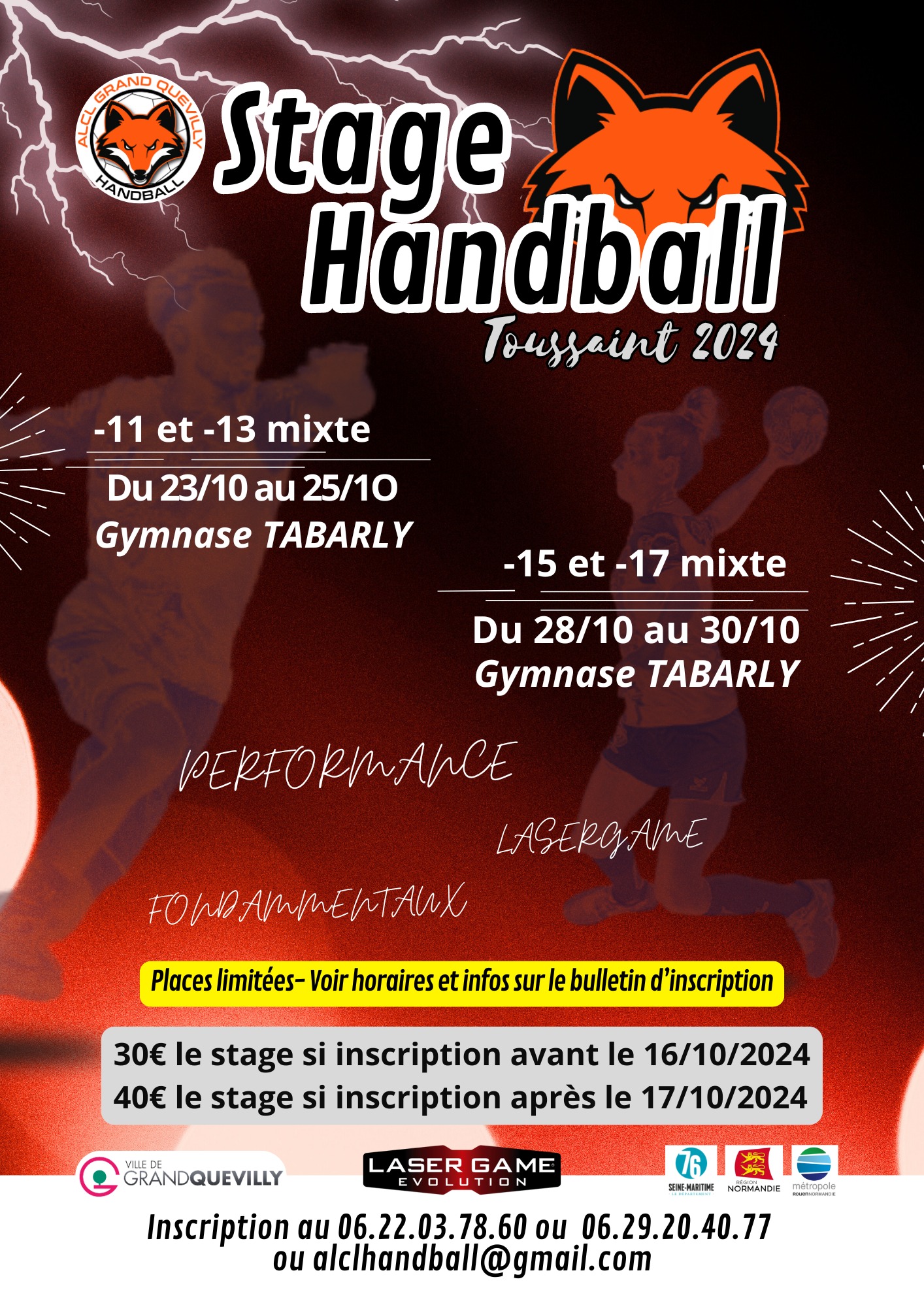 Stage Jeunes Toussaint 2024 - ALCL Handball