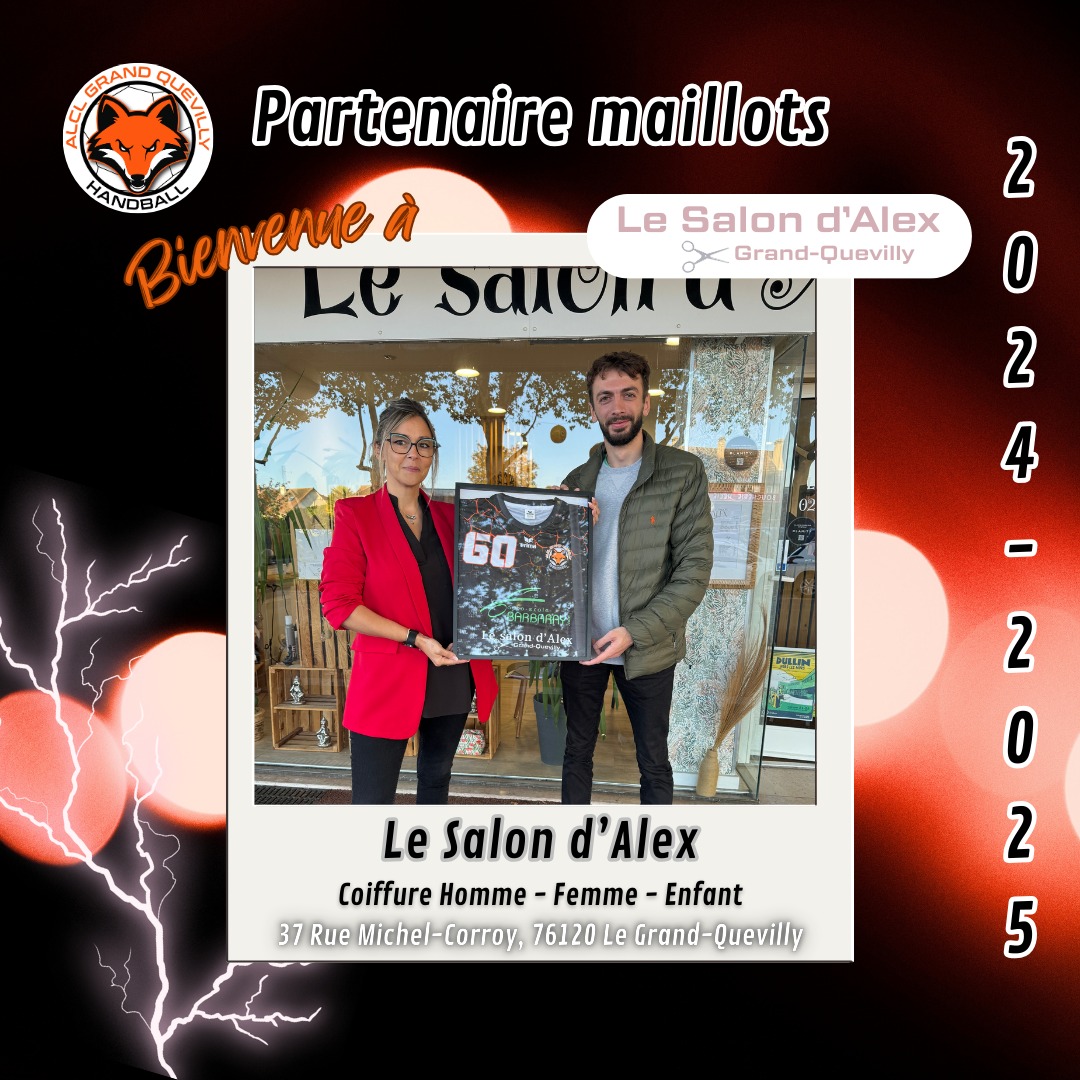 Nouveau Partenaire - Le Salon d'Alex - ALCL Handball