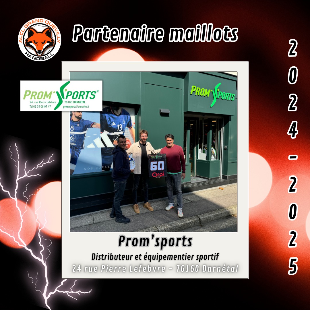 Renouvellement Partenaire Prom'sports - ALCL Handball