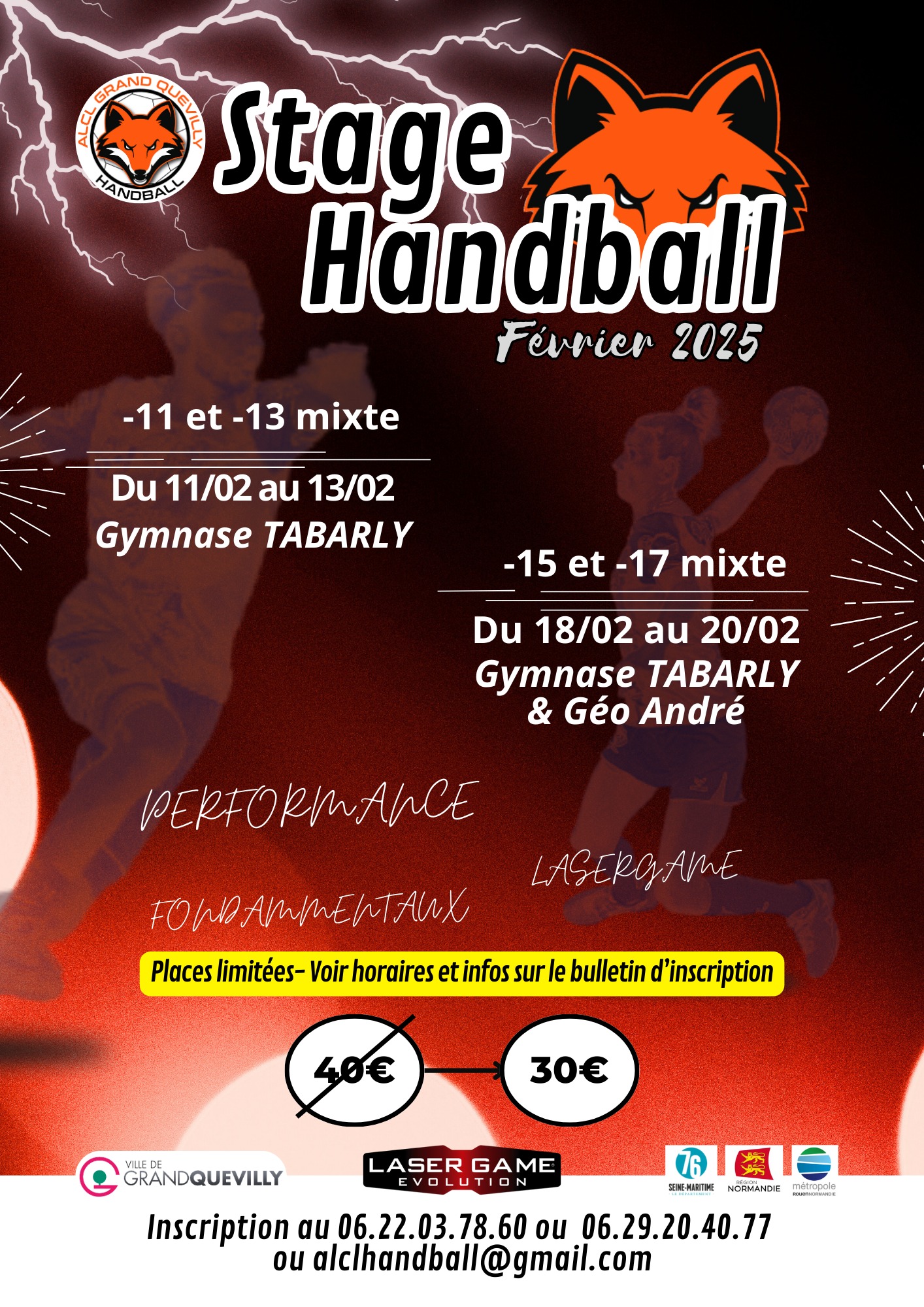 Stages Handball - ALCL Handball